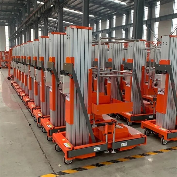 Enkel mast manlyft i aluminium